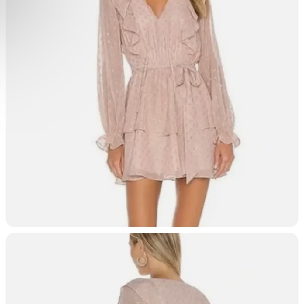 Yumi Kim blush long sleeved dress